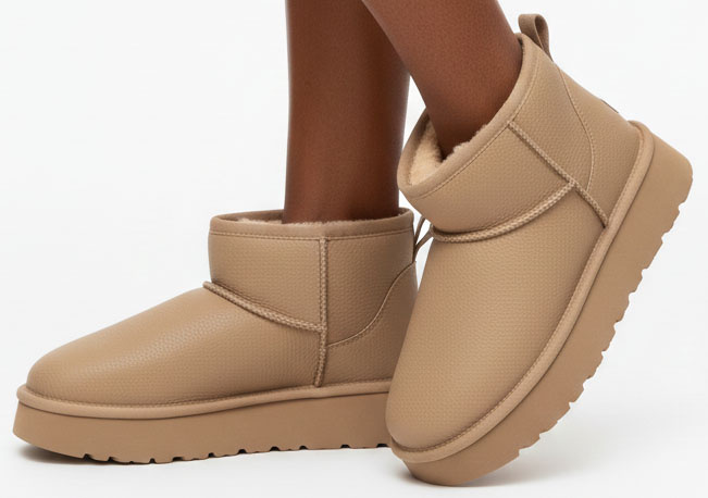 KHAKI OCIEPLANE ŚNIEGOWCE BOTKI NA PLATFORMIE EKO SKÓRA 4