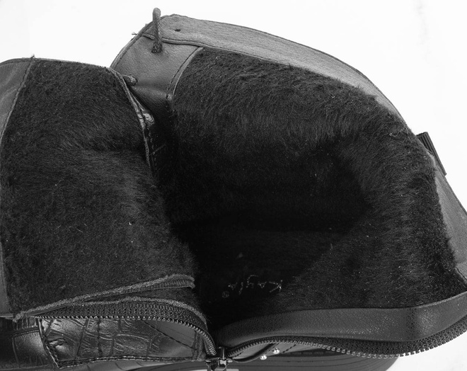 CZARNE TRAPERY BOTKI HEDRI 8