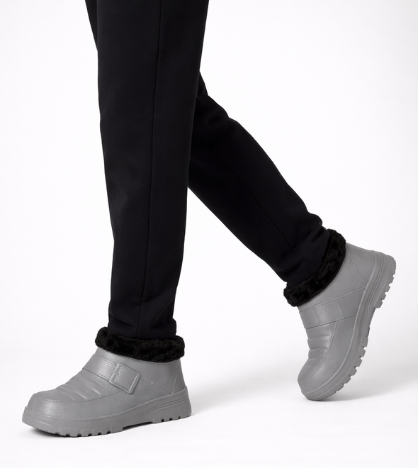 SZARE OCIEPLANE KLAPKI CHODAKI PIANKOWE 5