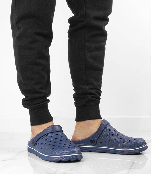 GRANATOWE LEKKIE KLAPKI CHODAKI KROKSY  2