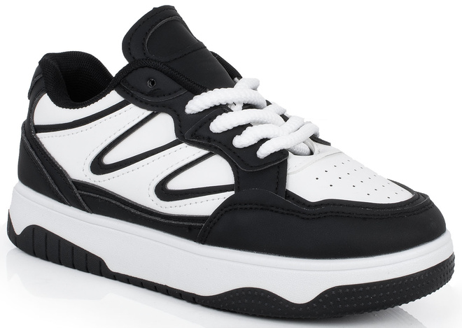 CZARNE SNEAKERSY TRAMPKI KLASYCZNE NA PLATFORMIE WEXET 1