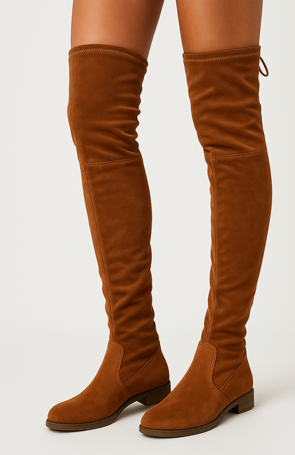 CAMEL ZAMSZOWE KOZAKI ZA KOLANO NA SŁUPKU ZAMEK LUTILA 5