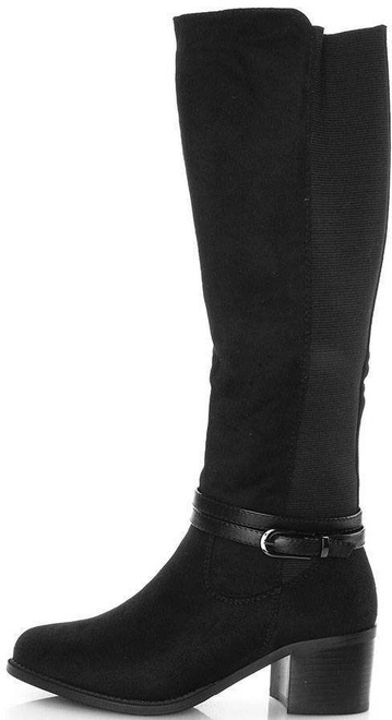 CZARNE ZAMSZOWE KOZAKI TIMELA 4