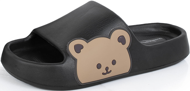 CZARNE DAMSKIE PIANKOWE KLAPKI MIŚ ASHBY 3