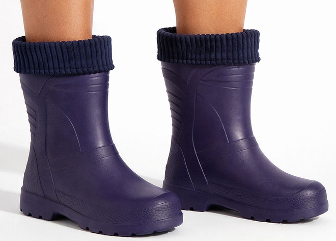 GRANATOWE MATOWE WYSOKIE KALOSZE IRAIN 2