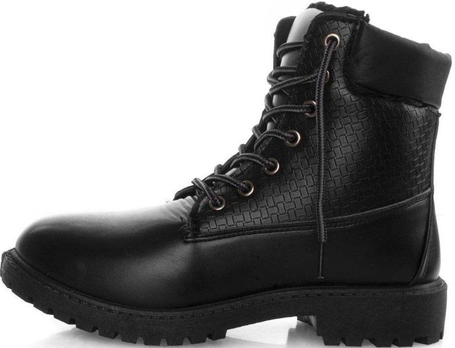 CZARNE OCIEPLANE TRAPERKI BOTKI TIMBERKI HILARY  4