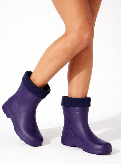 GRANATOWE MATOWE WYSOKIE KALOSZE IRAIN 7