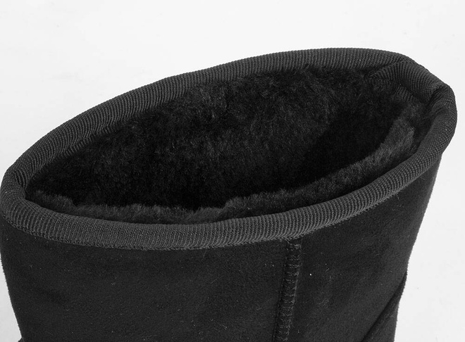 CZARNE ŚNIEGOWCE OCIEPLANE BOTKI WSUWANE FUTERKO 10