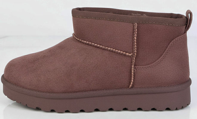 BRĄZOWE OCIEPLANE ŚNIEGOWCE BOTKI NA PLATFORMIE COFFEE 3