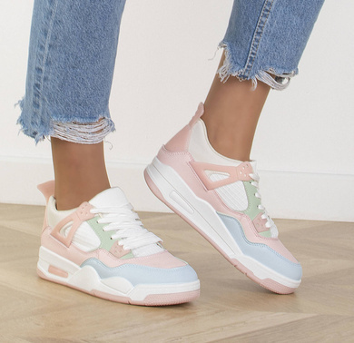 SPORTOWE SNEAKERSY GRUBA PODESZWA PINKY