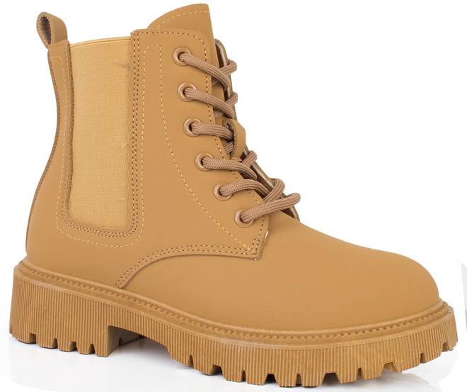 CAMEL BOTKI OCIEPLANE GLANY TRAPERY SZNUROWANE BOTTE 1