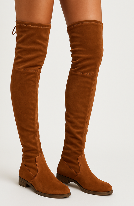 CAMEL ZAMSZOWE KOZAKI ZA KOLANO NA SŁUPKU ZAMEK LUTILA 4