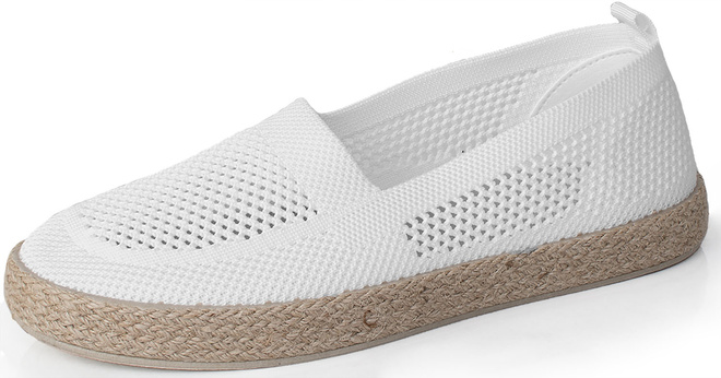 BIAŁE KORONKOWE ESPADRYLE TENISÓWKI LUCJA 3