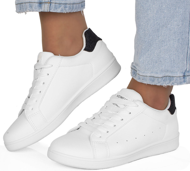 DAMSKIE BIAŁE SNEAKERSY TRAMPKI SKÓRZANE VENETY 4
