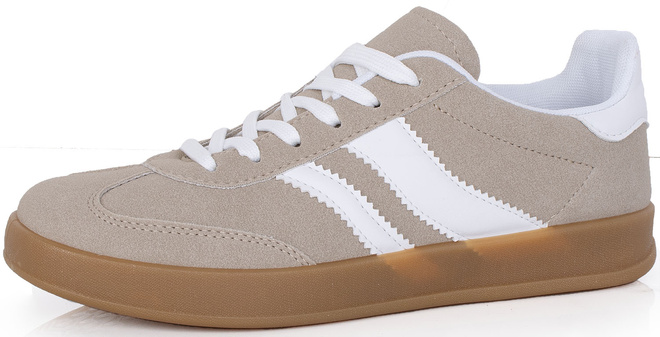 DAMSKIE BEŻOWE SNEAKERSY TRAMPKI BRINDA 3