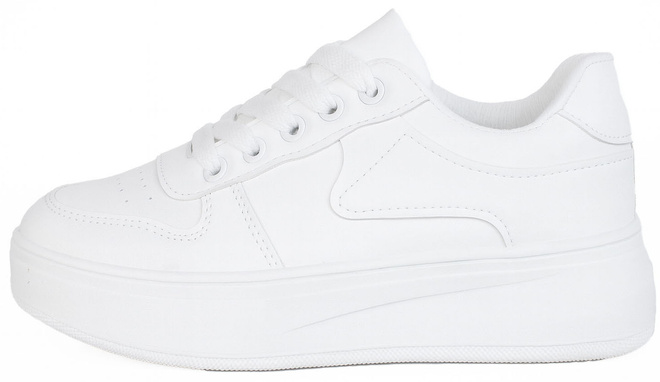 DAMSKIE BIAŁE SNEAKERSY TRAMPKI SKÓRZANE COMPRA 3