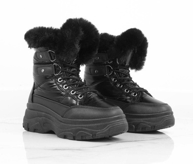 CZARNE  OCIEPLANE ŚNIEGOWCE BOTKI BIRCAS