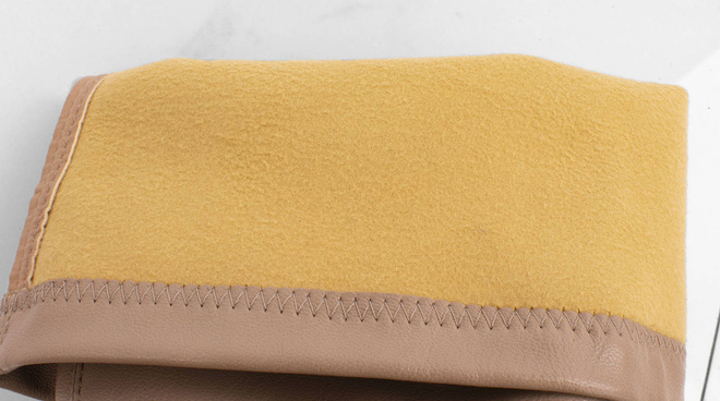 KHAKI SKÓRZANE KOZAKI ZA KOLANO DORIA 8