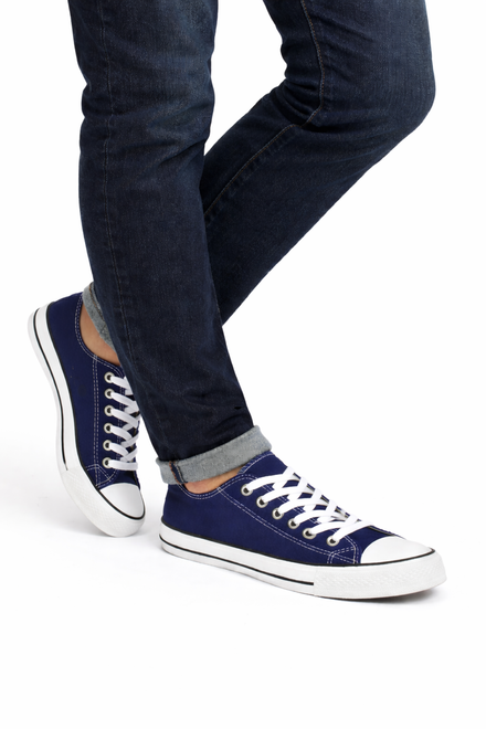 NISKIE TRAMPKI KLASYCZNE TENISÓWKI GRANATOWE 6