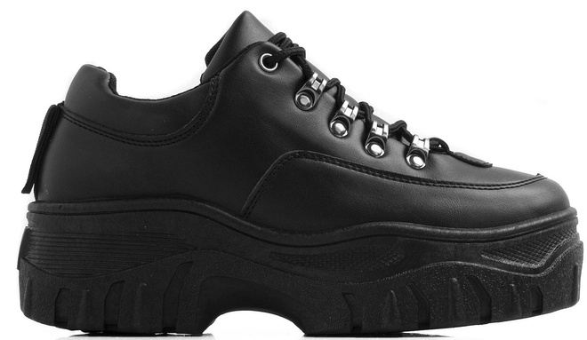 CZARNE SNEAKERSY NA PLATFORMIE HOLLIS 1