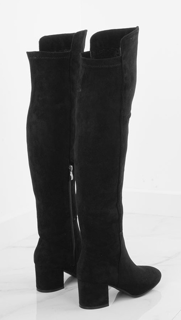 CZARNE KOZAKI ZA KOLANO SHANTLY 3