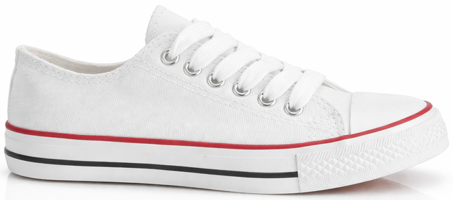 KLASYCZNE NISKIE BIAŁE TRAMPKI TENISÓWKI 1