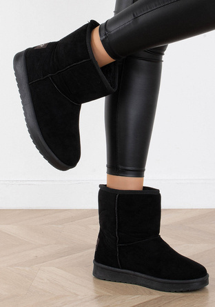 CZARNE ŚNIEGOWCE OCIEPLANE BOTKI MAUD