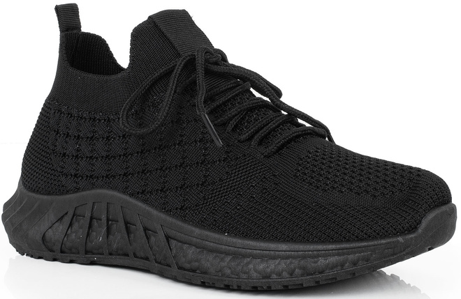 DAMSKIE CZARNE BUTY LEKKIE SNEAKERSY GRASA 1