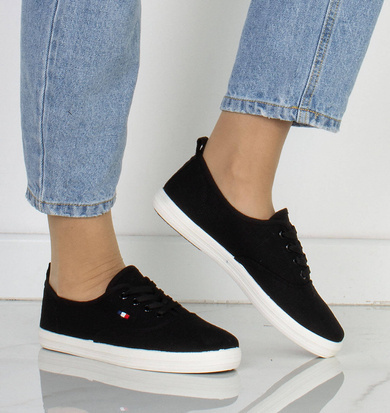 CZARNE TENISÓWKI TRAMPKI KLASYCZNE MELODY