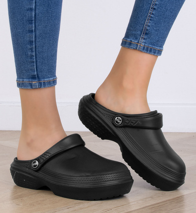 CZARNE LEKKIE KLAPKI CHODAKI