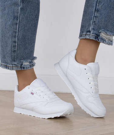 BIAŁE SKÓRZANE BUTY SPORTOWE CLASSIC
