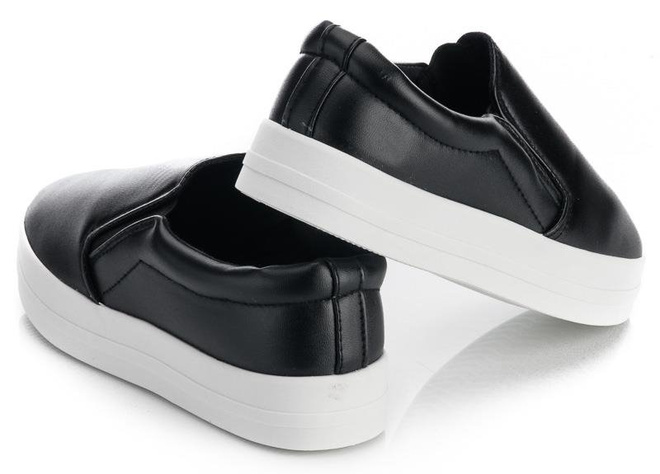 CZARNE TRAMPKI TENISÓWKI SLIP ON VIMI 3