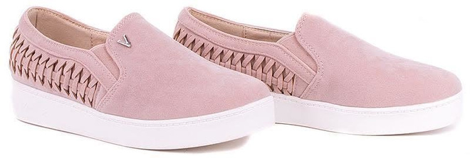 RÓŻOWE ZAMSZOWE TRAMPKI TENISÓWKI SLIP ON 3