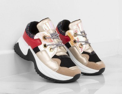 ZŁOTE SNEAKERSY OLENA