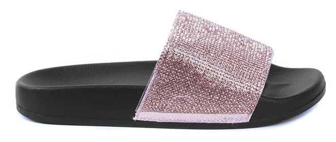 ZŁOTE GUMOWE KLAPKI Z CYRKONIAMI DIAMONDS 2