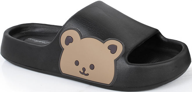 CZARNE DAMSKIE PIANKOWE KLAPKI MIŚ ASHBY 1