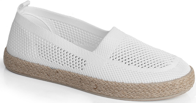 BIAŁE KORONKOWE ESPADRYLE TENISÓWKI LUCJA 1