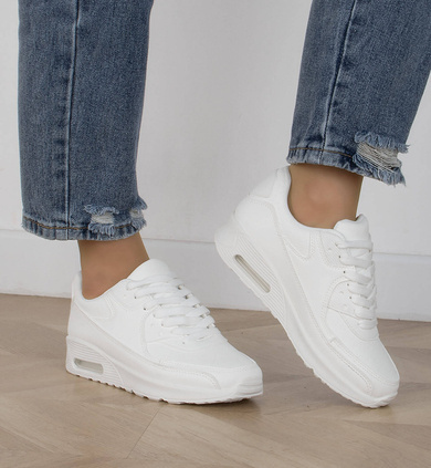 BIAŁE SPORTOWE SNEAKERSY GRUBA PODESZWA FRANKIE