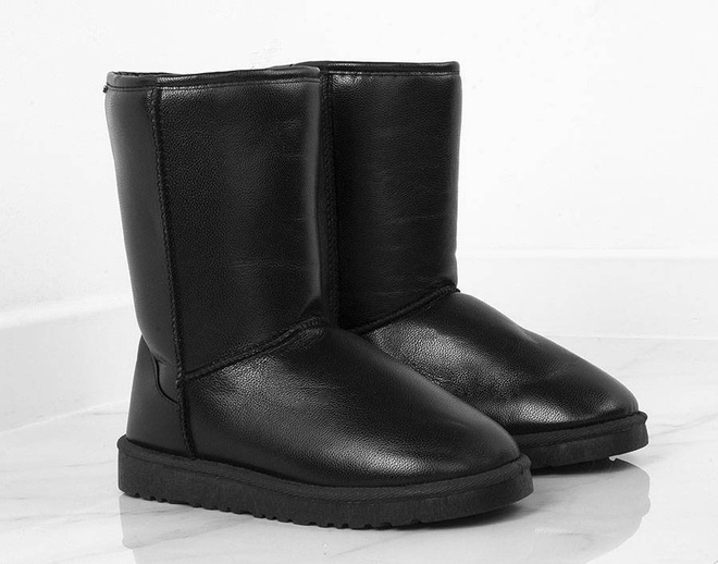 CZARNE SKÓRZANE ŚNIEGOWCE KINDLY 2