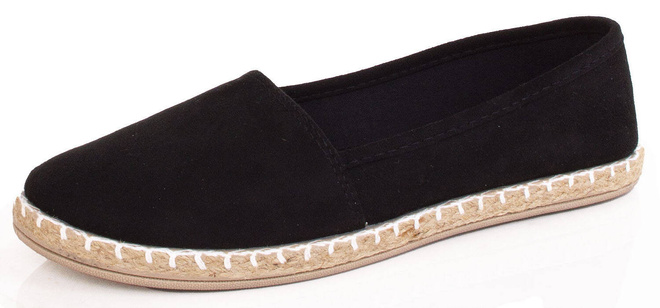 DAMSKIE CZARNE TRAMPKI ESPADRYLE TENISÓWKI CZESZKI WSUWANE KAYLA 3