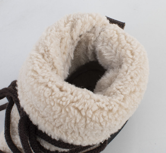 OCIEPLANE ŚNIEGOWCE BOTKI NA PLATFORMIE BRĄZOWE CORINE 7