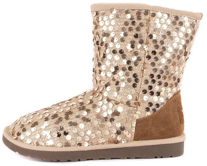 ZŁOTE ŚNIEGOWCE Z CEKINAMI SHIMES 4