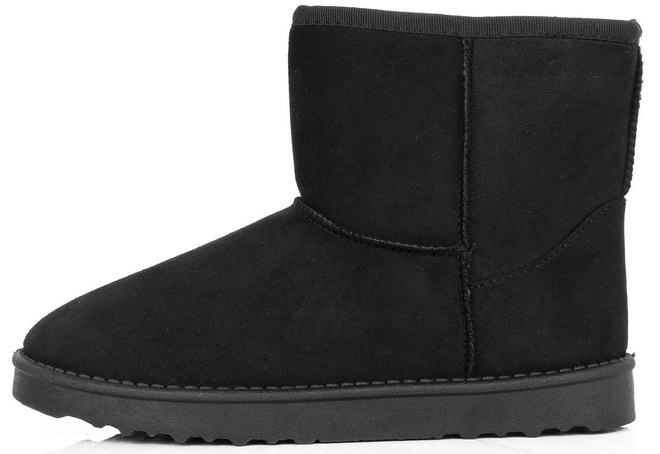 CZARNE ŚNIEGOWCE OCIEPLANE BOTKI WSUWANE FUTERKO 3