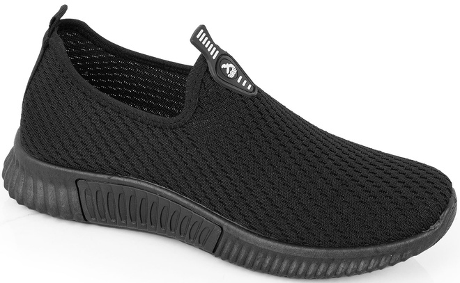 CZARNE BUTY SPORTOWE SNEAKERSY WSUWANE  1