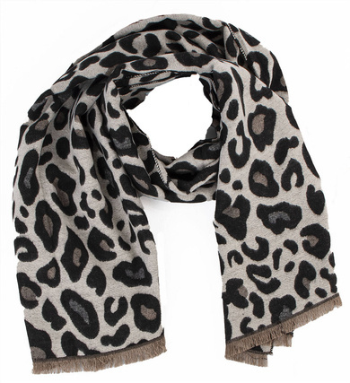 DUŻY CIEPŁY SZAL WE WZORY