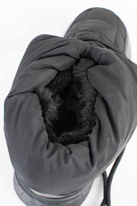 CZARNE OCIEPLANE ŚNIEGOWCE BOTKI PLATFORMA WSUWANE  7