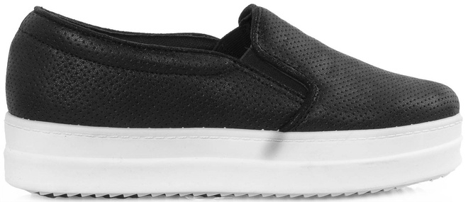 CZARNE TRAMPKI TENISÓWKI SLIP ON RIN 1