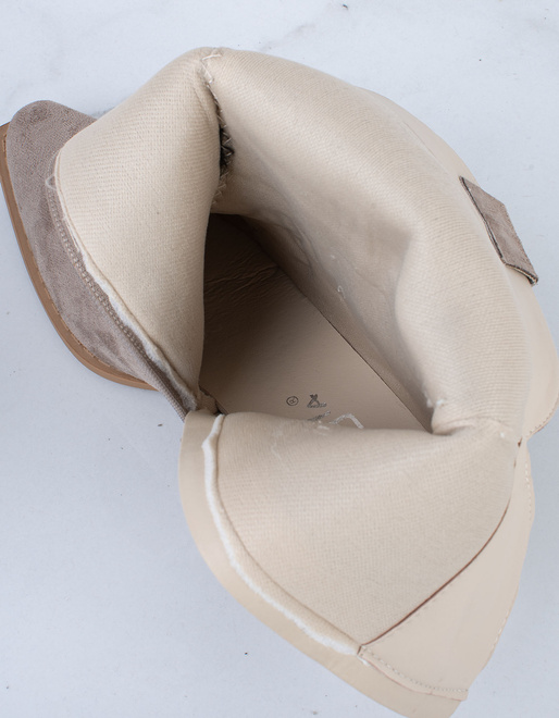 SZARE ZAMSZOWE WYSOKIE KOWBOJKI BOTKI OBCAS TORIA 5