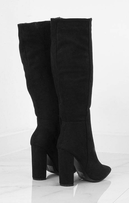 CZARNE ZAMSZOWE KOZAKI MARICA 9