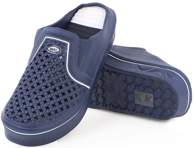 GRANATOWE LEKKIE KLAPKI CHODAKI KROKSY  3